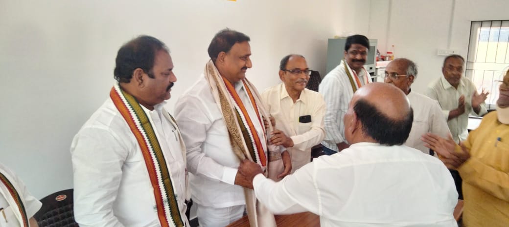 3. Honouring MLA Gandhi Garu with Shawl
  